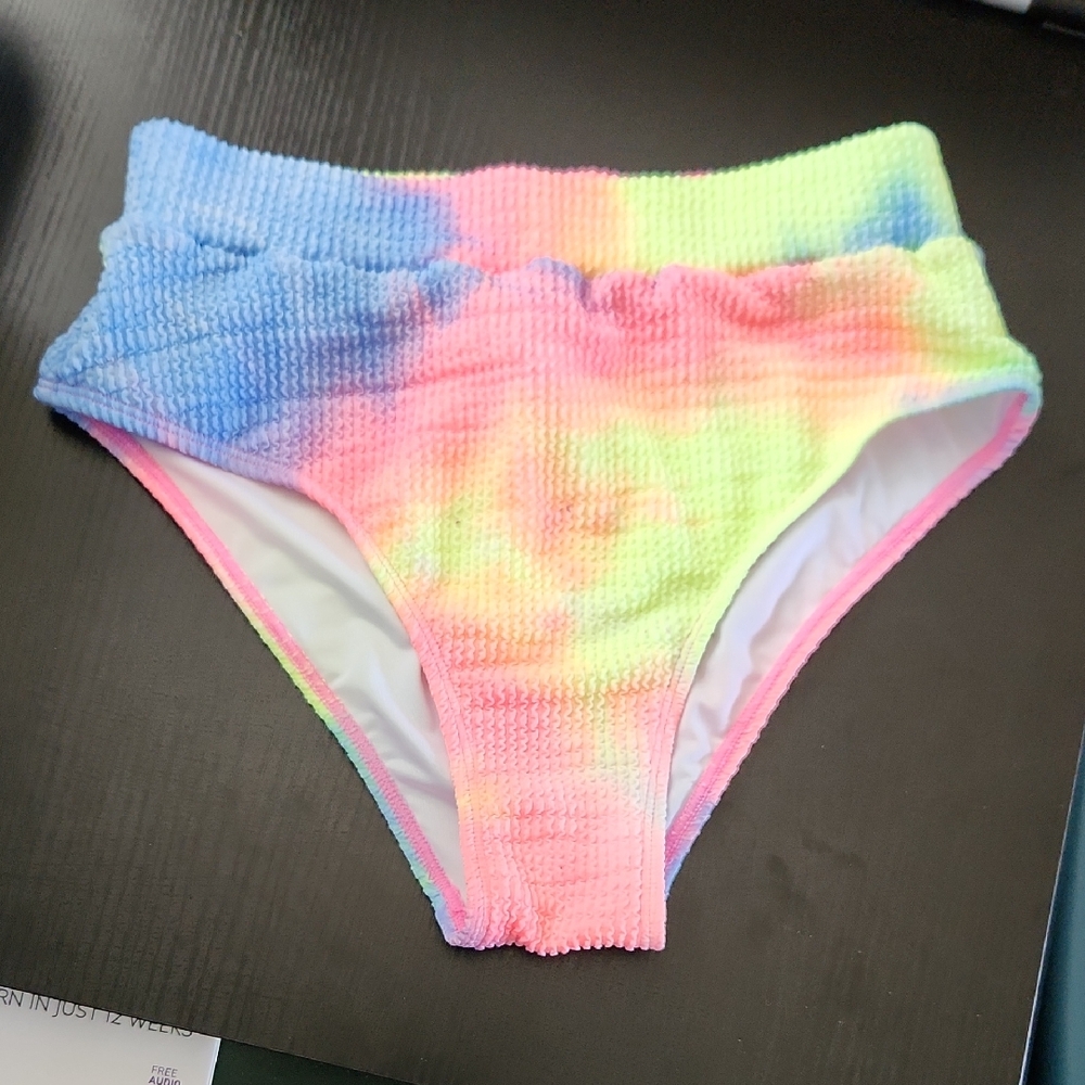 Colorful Tie-Dye Women's Swim Bottom
